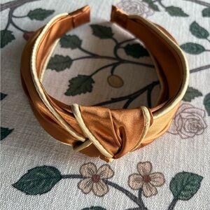 Anthropologie Gold Knot Headband